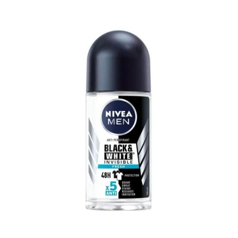 NIVEA MEN Roll-on dezodorans Black & White Invisible Fresh - 50ml