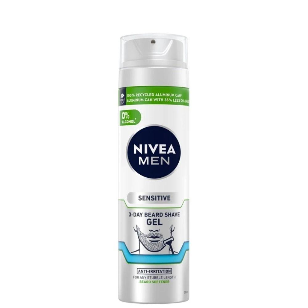 NIVEA MEN Sensitive 3-Day Beard Gel za brijanje 200 ml