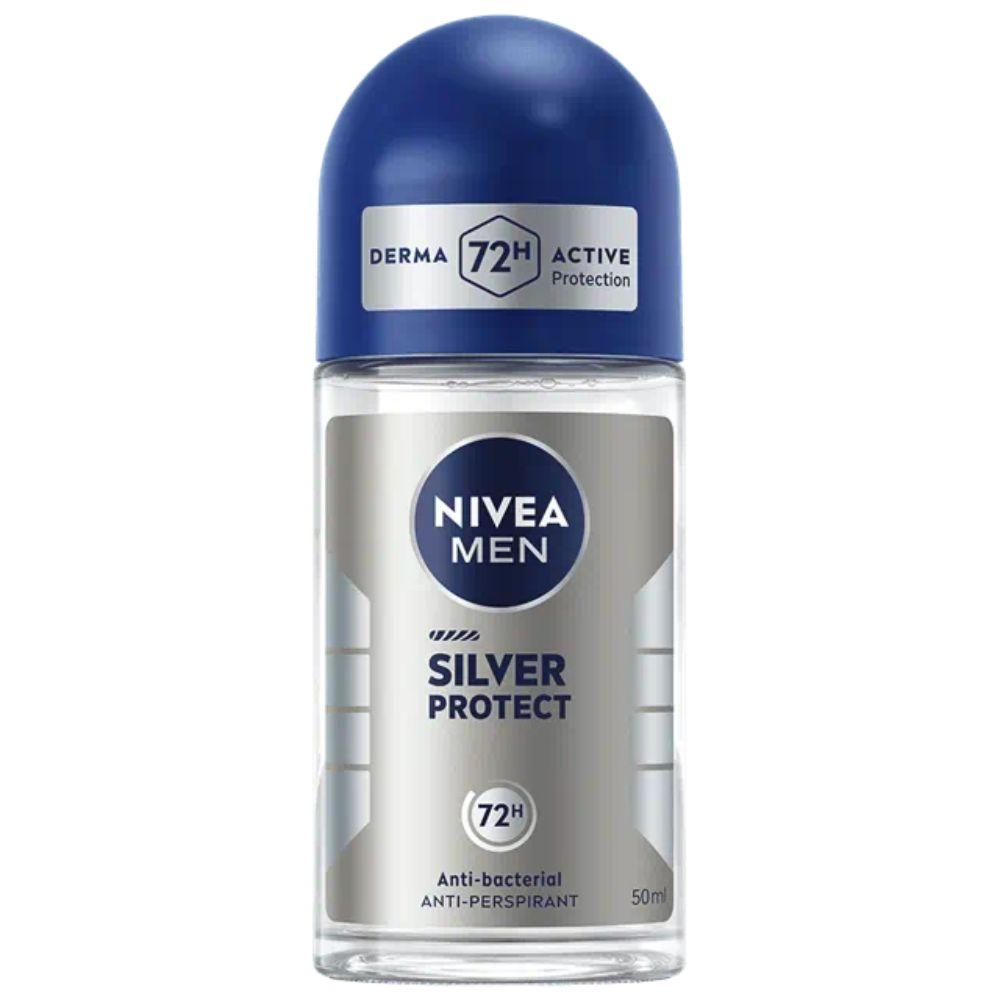 NIVEA MEN Silver Protect antiperspirant roll-on 50 ml – 72h zaštita sa jonima srebra