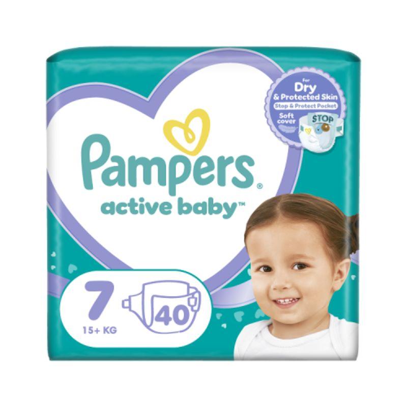 Pampers Active Baby pelene veličina 7 (15+ kg, 40 komada)