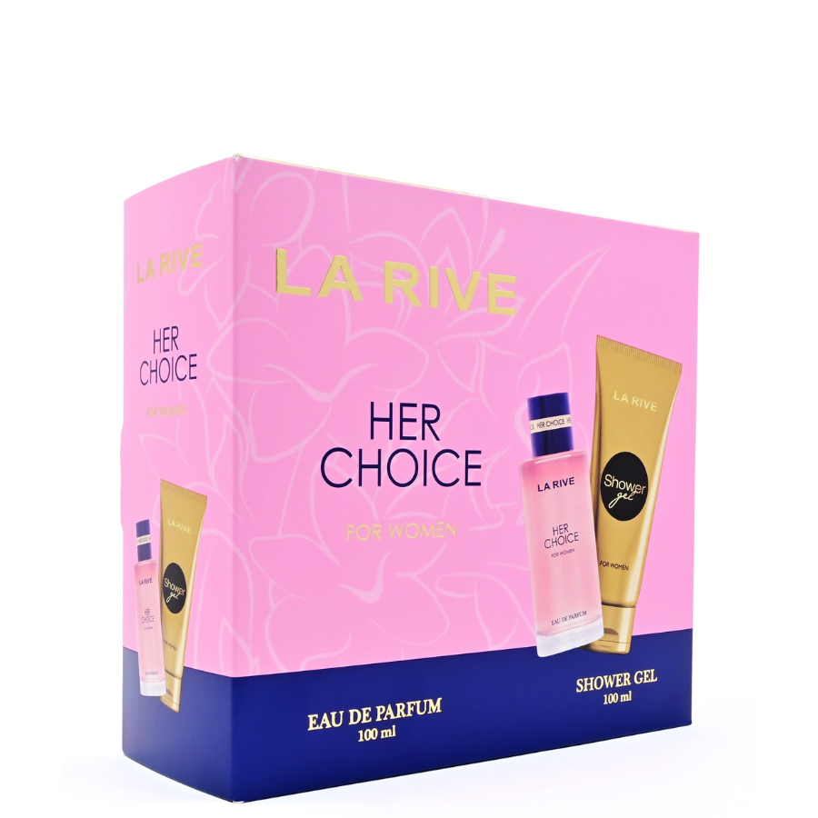 Parfemski set HER CHOICE (EDP 100ml + GEL za tuširanje 100 ml) LA RIVE