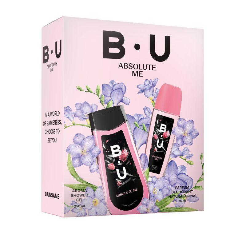 Poklon set ženski Absolute Met(Gel za tuširanje250ml i Dezodorans 150ml) B.U
