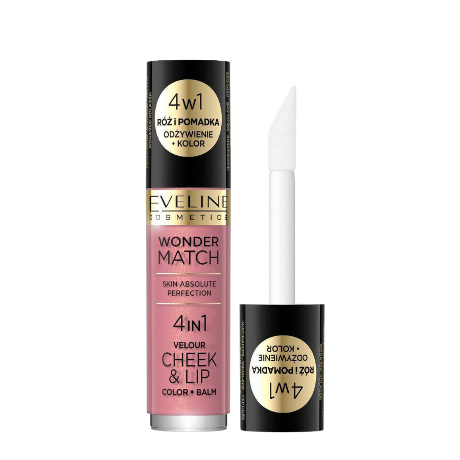 Ruž za usne  i tečno rumenilo WONDER MATCH 4IN1 03 Eveline
