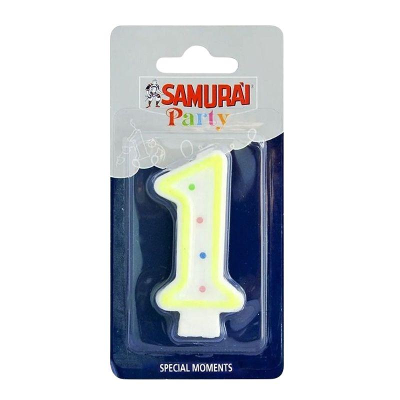 Samurai rođendanska svećica broj 1