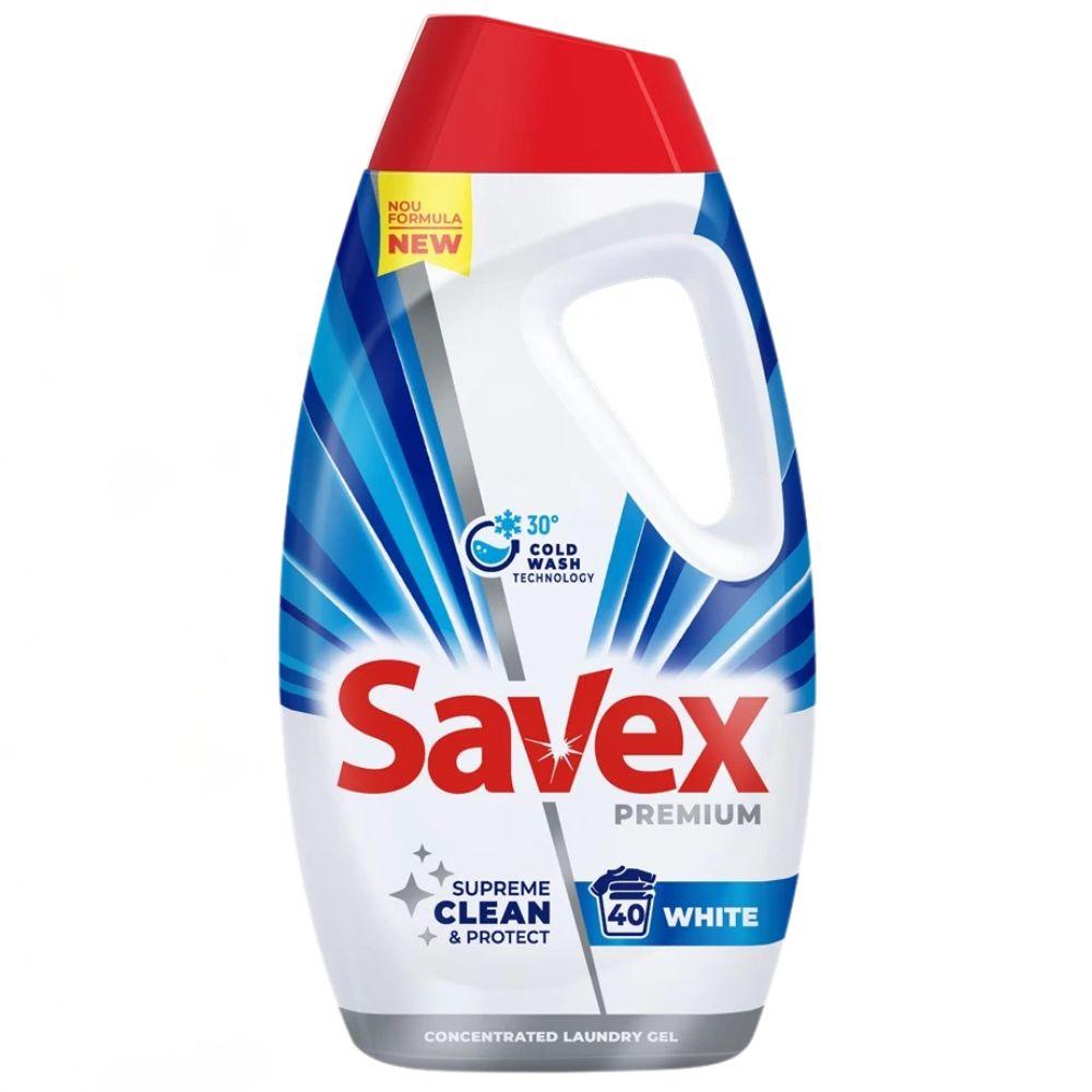 Savex tečni deterdžent za veš Premium White 1,8 l