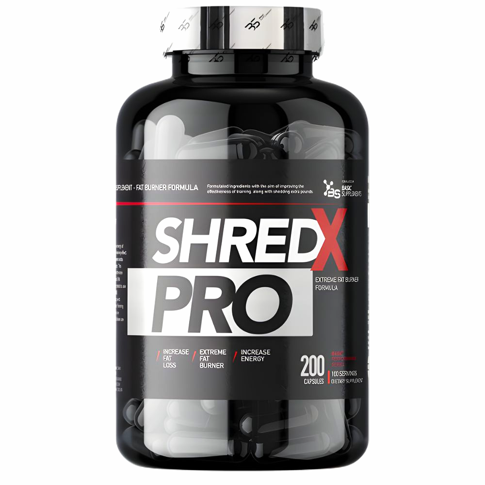 ShredX PRO sagorevač masti 200 kapsula Basic Supplements