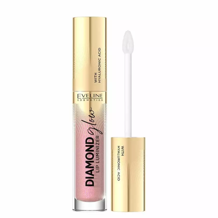 Sjaj za usne DIAMOND GLOW LIP LUMINIZER 08 Honey Glam, 4,5ML Eveline