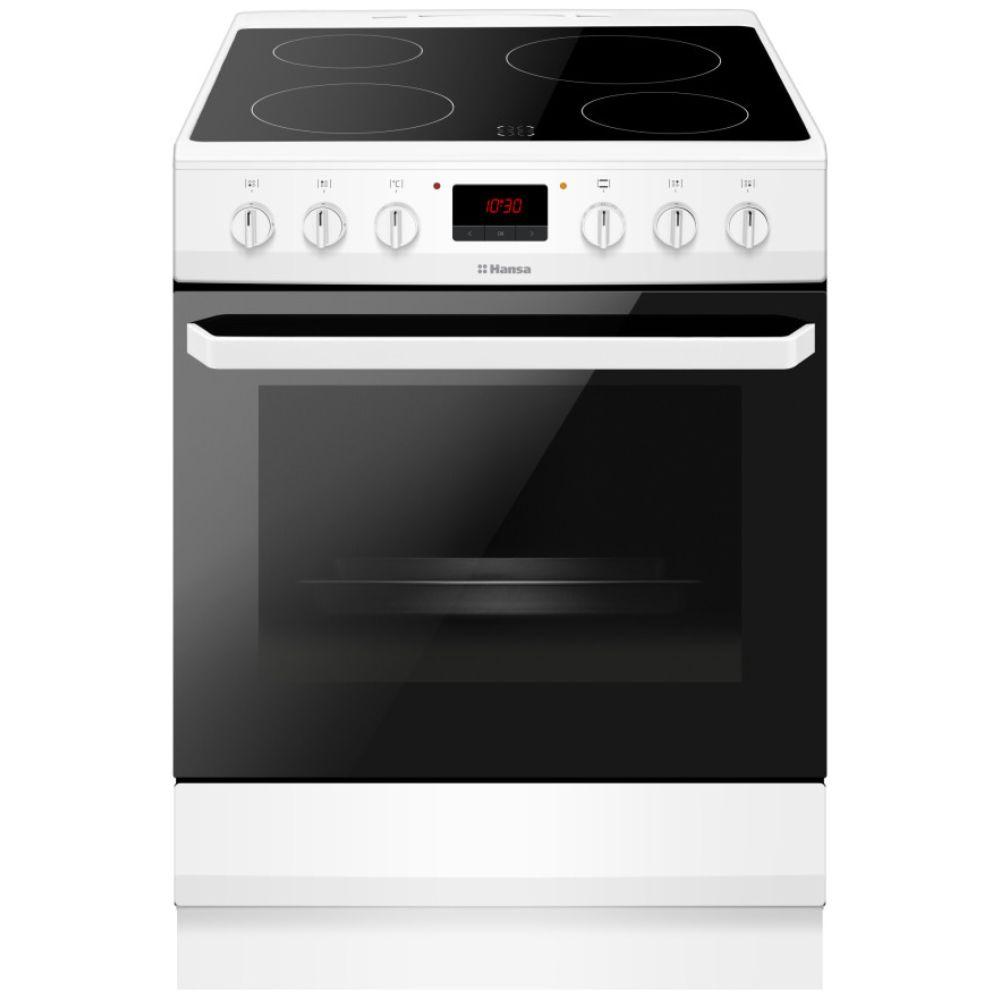 Šporet Hansa FCCW69209 – 60 cm, bela boja, električna rerna, staklena ploča