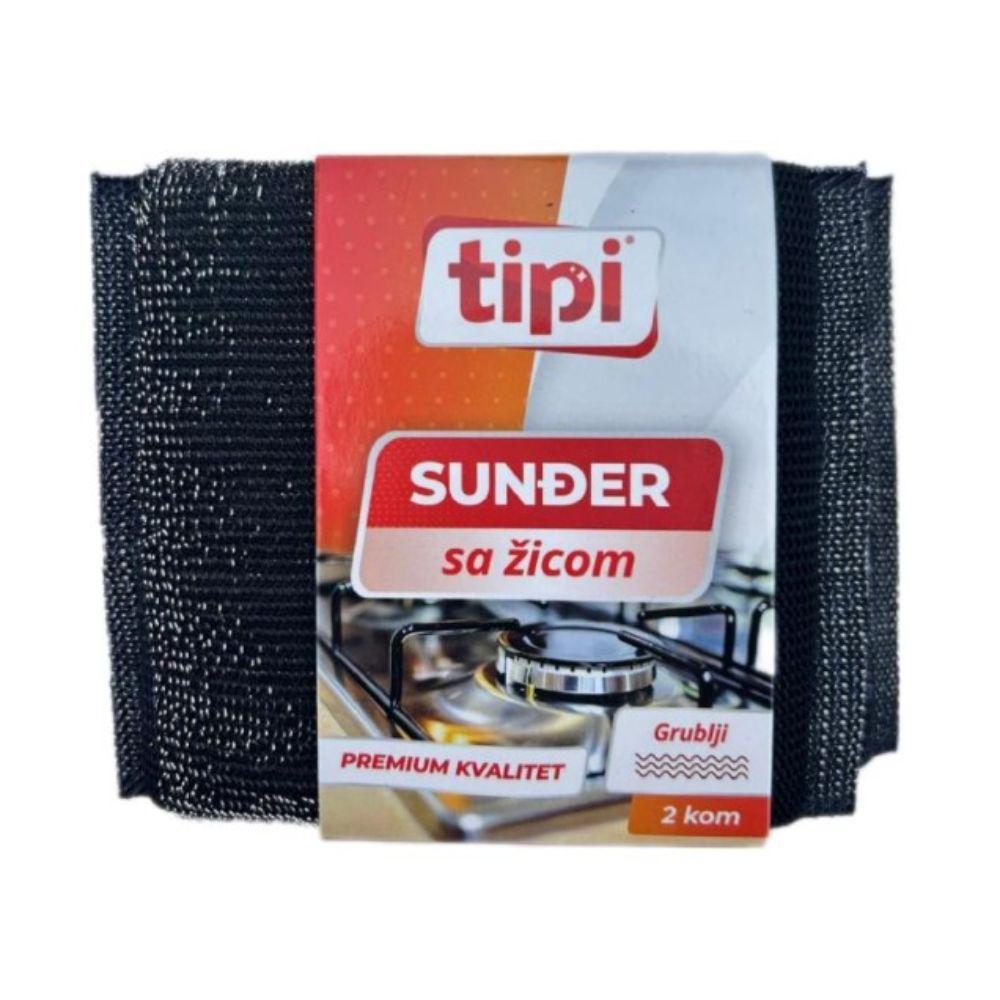 Tipi sunđer sa žicom Grublji – 2 kom