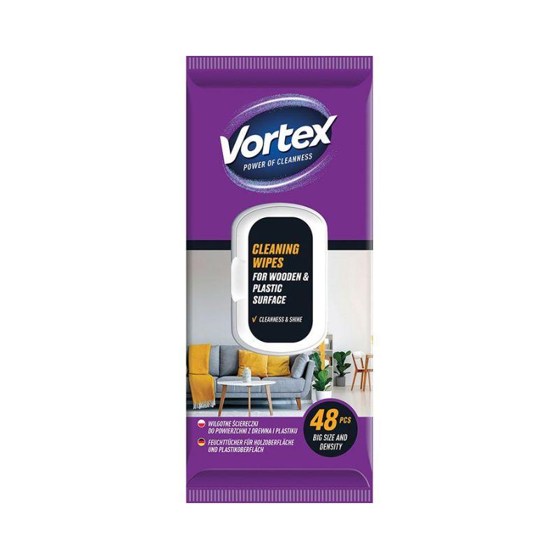 Vortex Vlažne Maramice za Drvo i Plastiku - 48 Komada