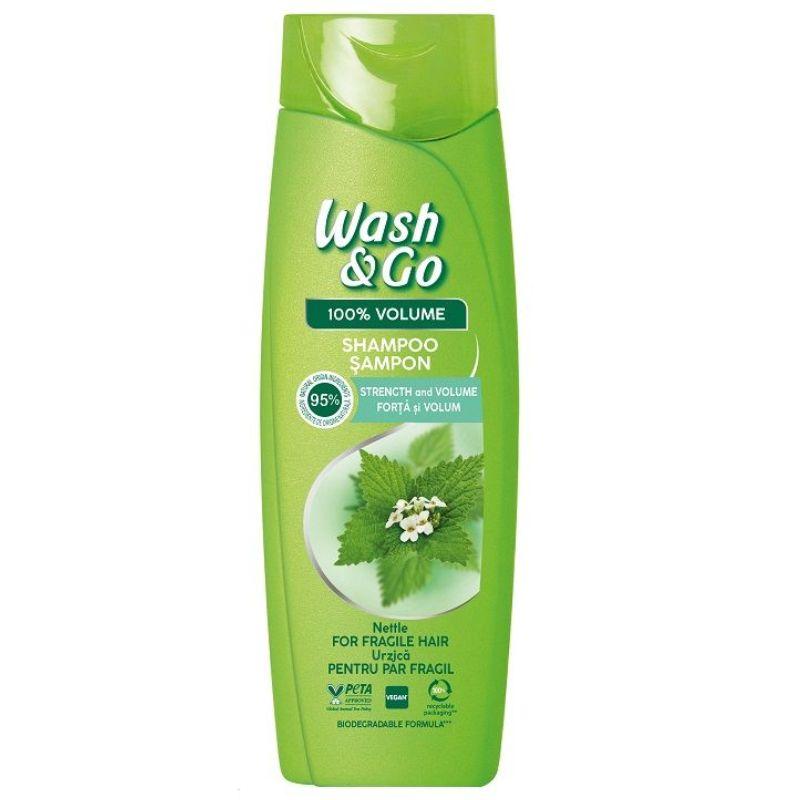 Wash&Go 100% VOLUME šampon – ekstrakt koprive – 360ml