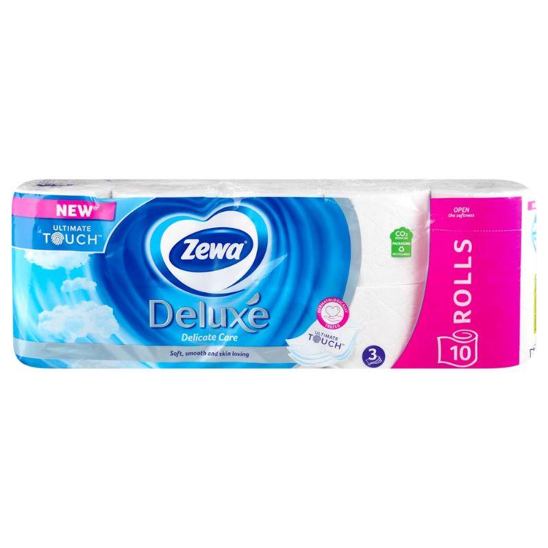 Zewa Deluxe Pure White Toaletni Papir – 10 Rolni