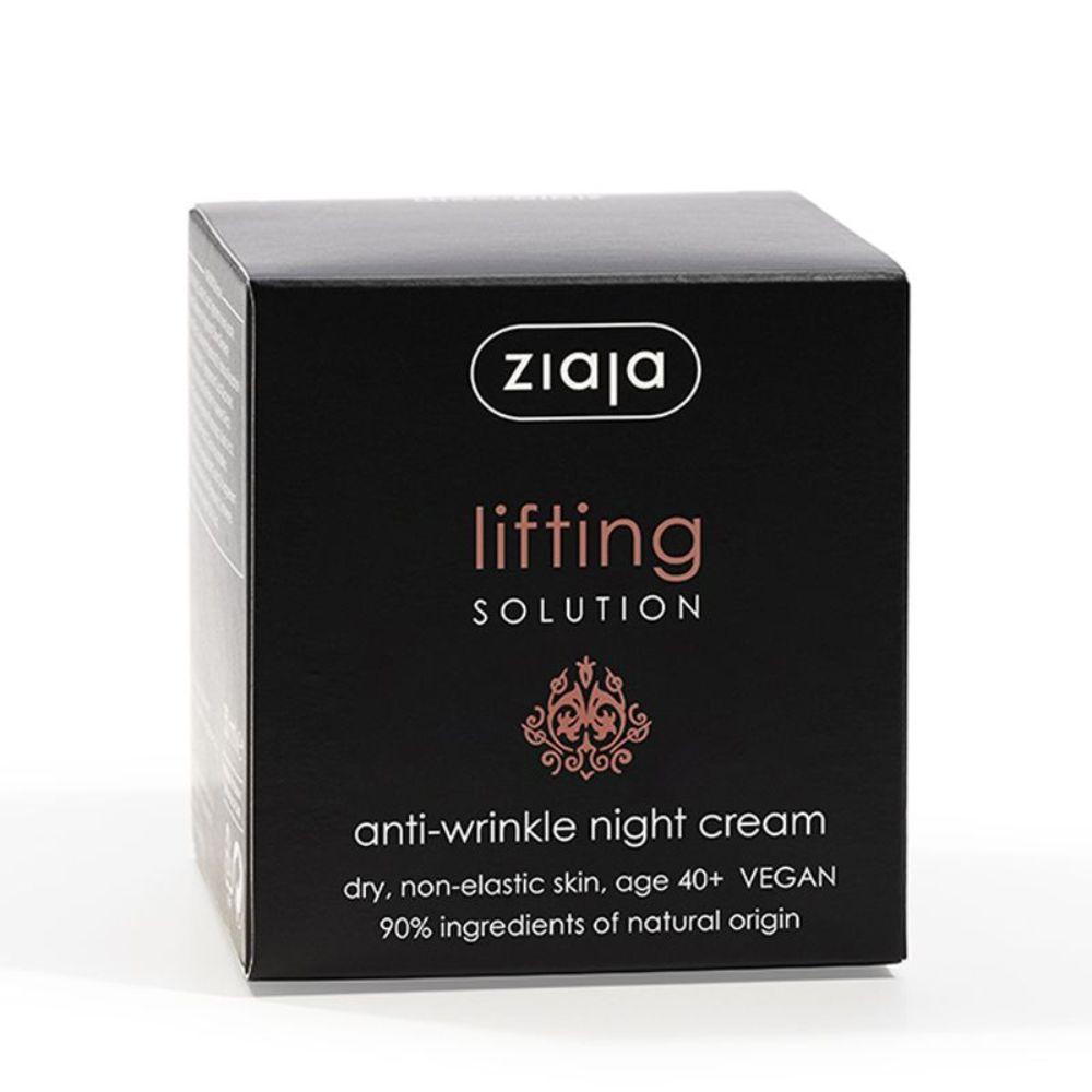 Ziaja Lifting Solution Noćna Krema za Lice 50ml – Intenzivna Ne ga i Regeneracija za Zrelu Kožu