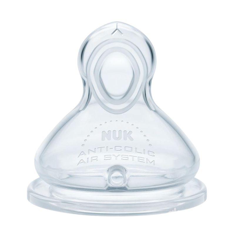 NUK First Choice+ silikonska cucla Flow Control (6-18 meseci) – Set od 2 komada