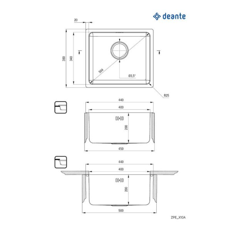 Deante Sudopera Egeria 38/IX ZPE 010A