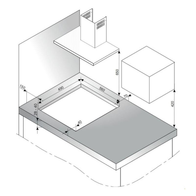 Amica ugradna ploča PGA6101APCI retro