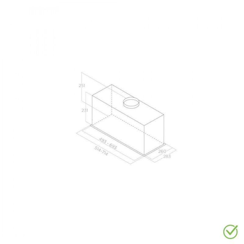 Ugradni aspirator FOLD S IX/A/72