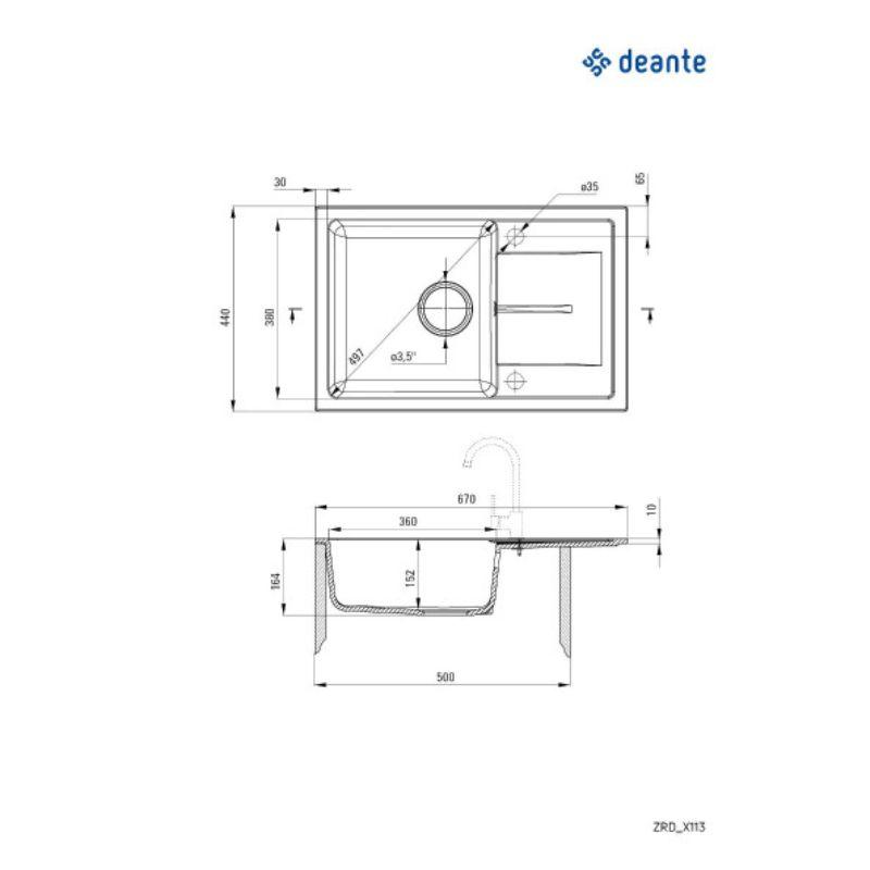 Deante Sudopera Leda 67/SD/O ZRD 7113