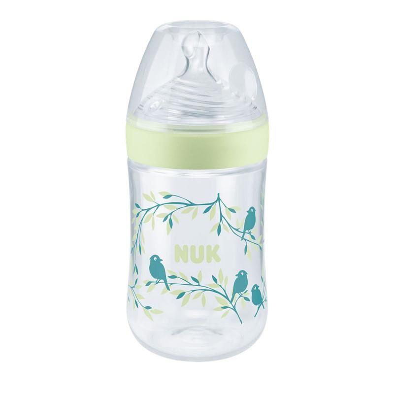 NUK Nature Sense plastična flašica sa indikatorom temperature, 260 ml, veličina M