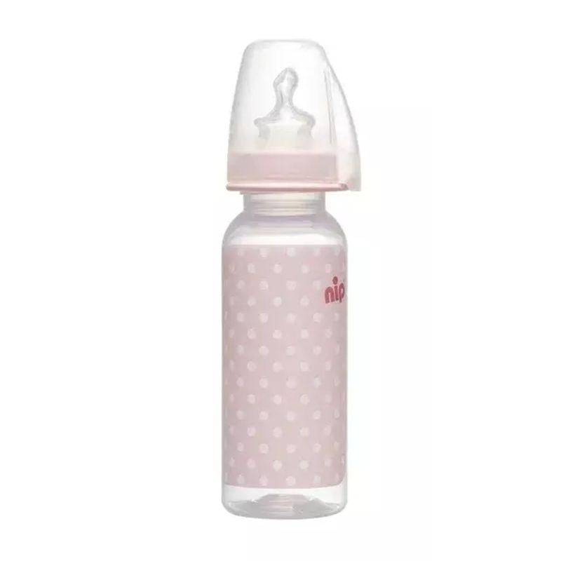 NIP Trendy Girl flašica sa silikonskom cuclom 250 ml (0-6 meseci)