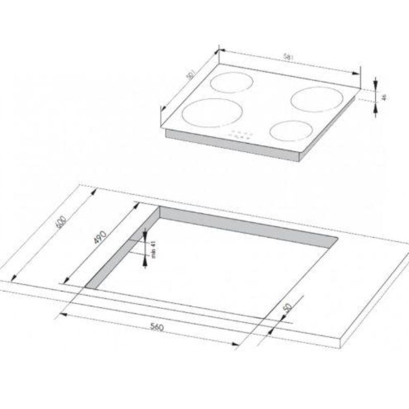 Amica Ugradna ploca  VH 6241