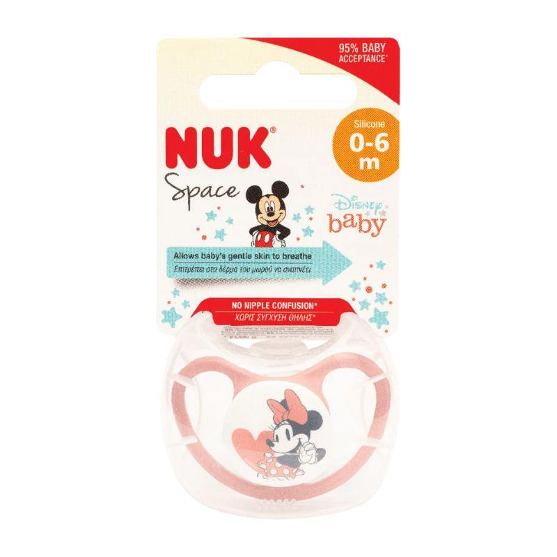 NUK silikonska varalica Mickey Space 0-6m u higijenskoj kutijici