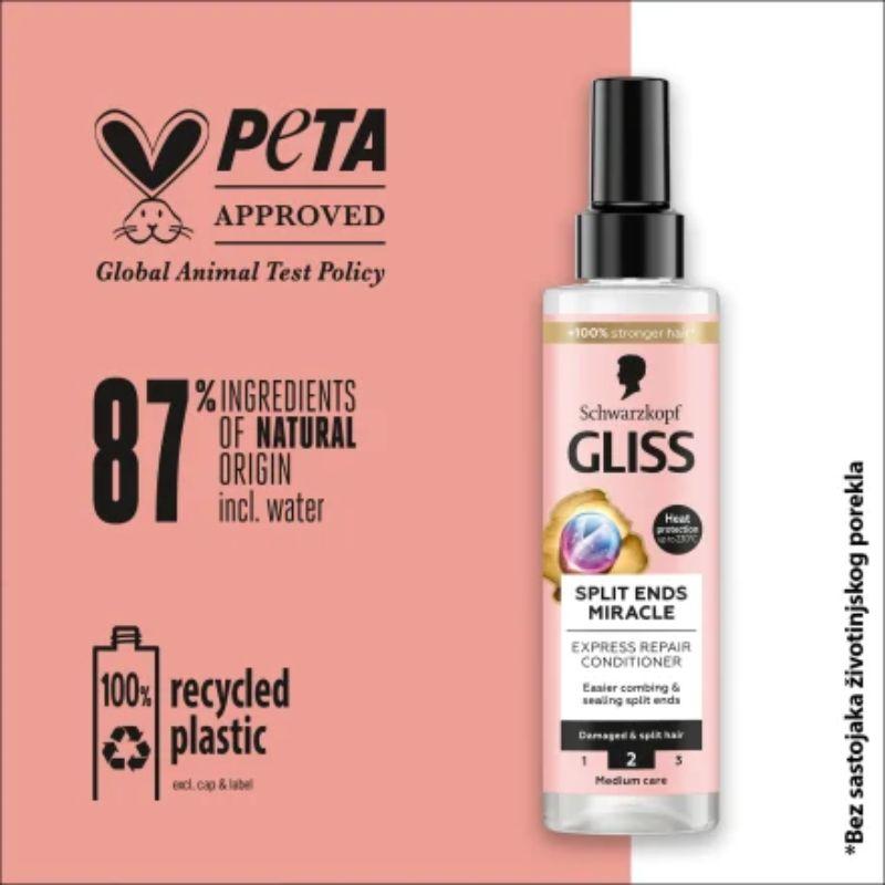 Gliss sprej regenerator za kosu - Split Ends Miracle - 200ml