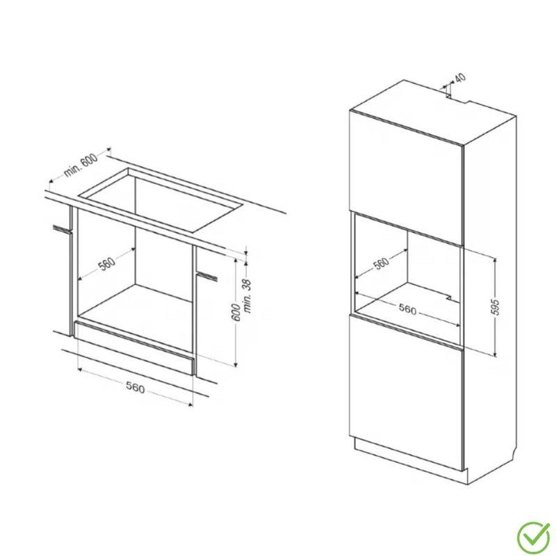 Amica TEM18X ugradna rerna