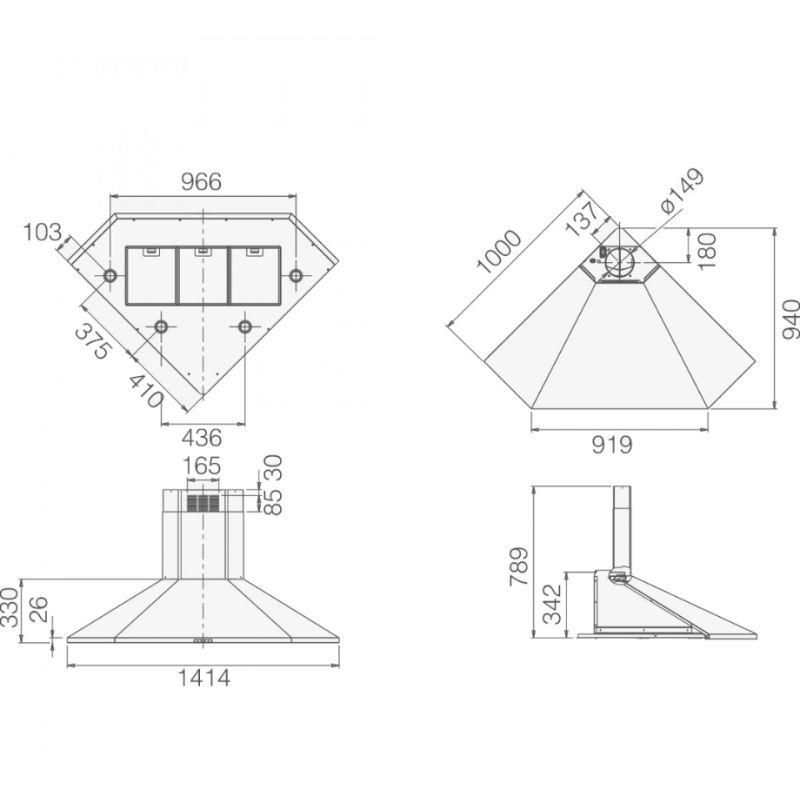 Aspirator ACUTA BL/F/100