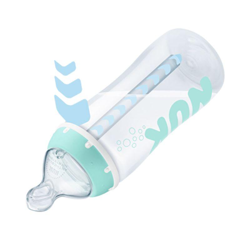 NUK Anti-Colic plastična flašica sa indikatorom temperature, 300 ml, veličina M (0-6 meseci)​