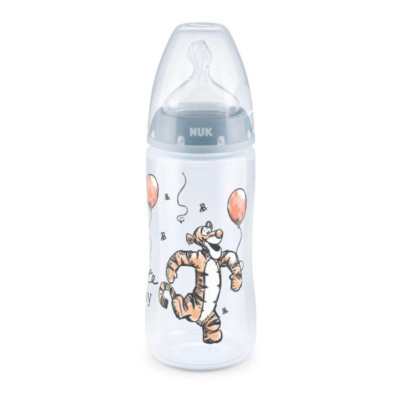 NUK First Choice+ Winnie the Pooh plastična flašica 300 ml sa indikatorom temperature M (0-6 meseci)