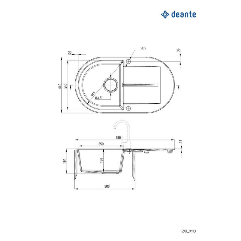 Deante sudopera Piva 78/BG/0 ZQI 511B