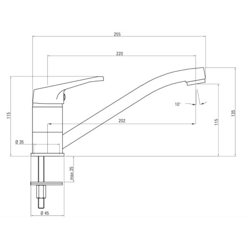 Deante Slavina Nemesia SD/U BEN 762M