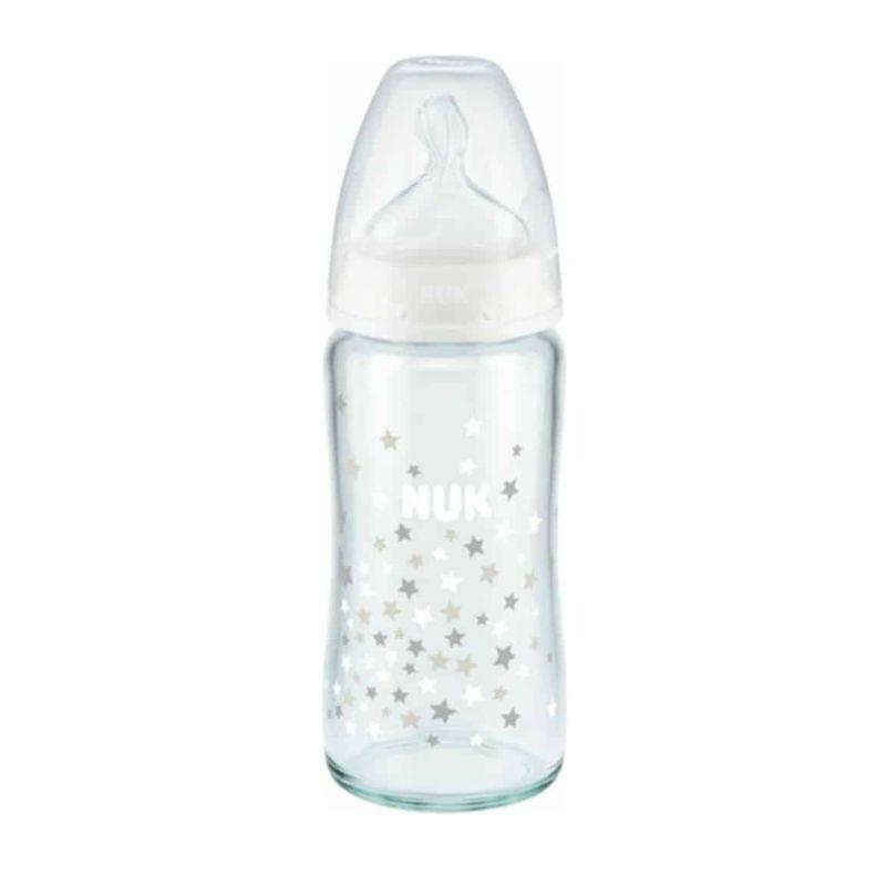 NUK First Choice+ staklena flašica 240 ml sa indikatorom temperature