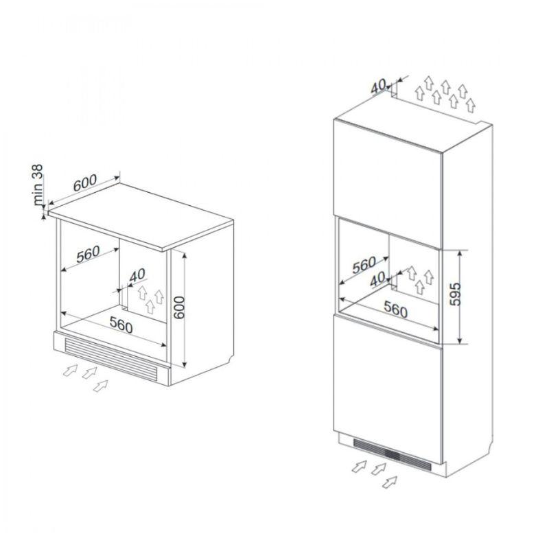 Amica ugradna rerna ED87669XA X TYPE WI FI 56961