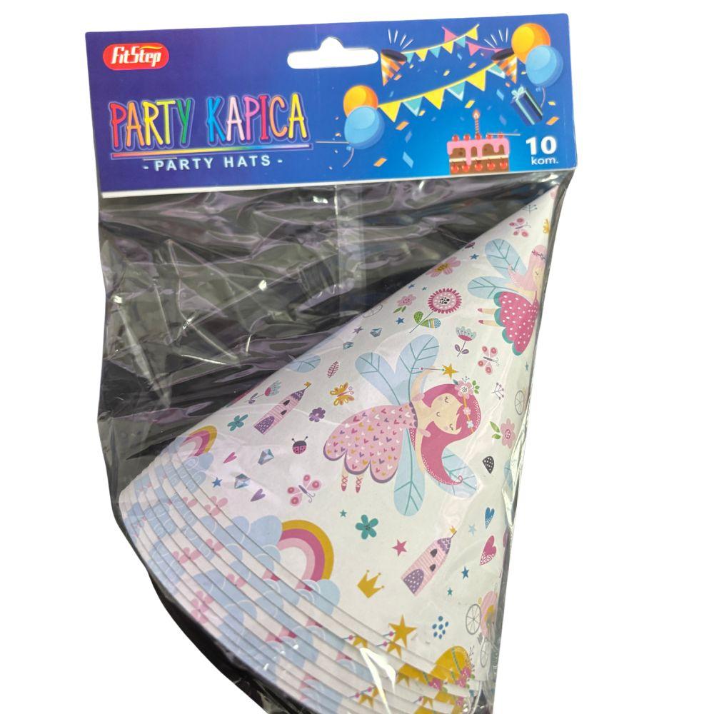 Rođendanske kapice 10/1 – šareni dezen