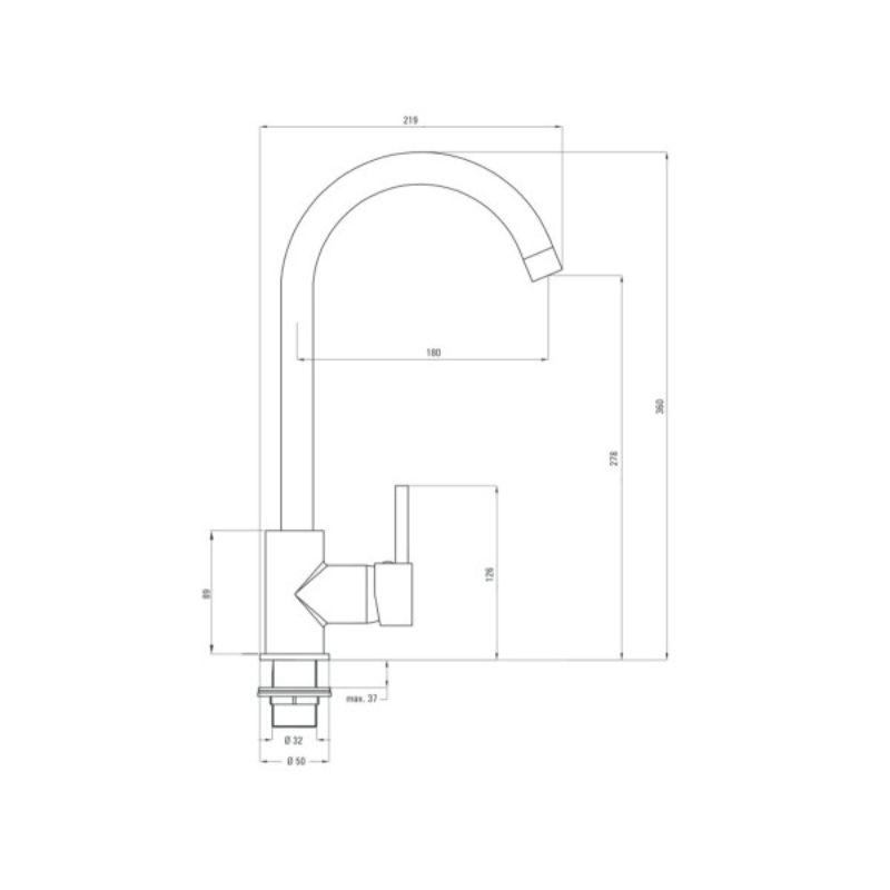 Deante Slavina NEO CH BOC 062M