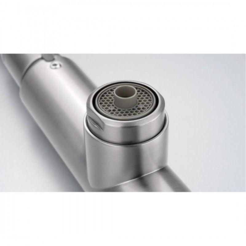 Deante Eridan BRE F75M slavina brušeni inox sa tuš glavom na izvlačenje i priključkom za filtriranu vodu