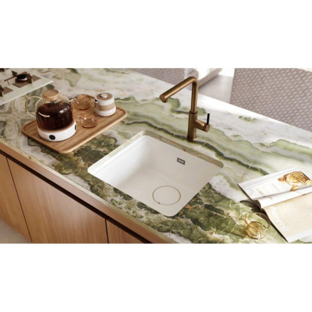 Deante Momi slavina bronza sa tušem Kuhinjska slavina sa izvlačnim crevom Deante Brušena bronza slavina BKM C73M Jednoručna kuhinjska slavina sa dvostrukom funkcijom