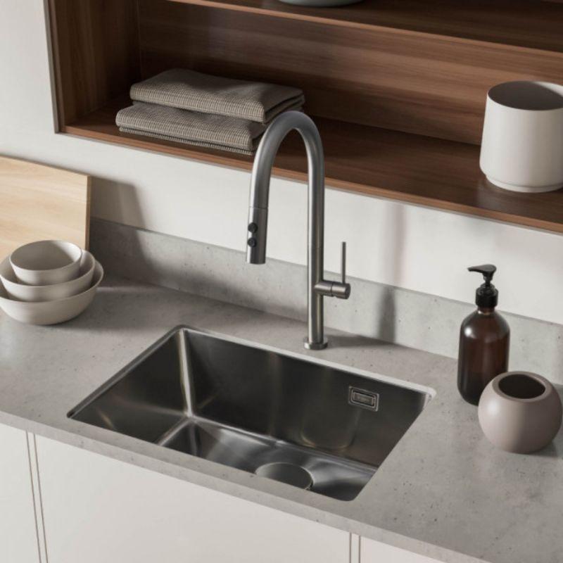 Deante Olfato BQO D72M titanium slavina sa tuš glavom na izvlačenje