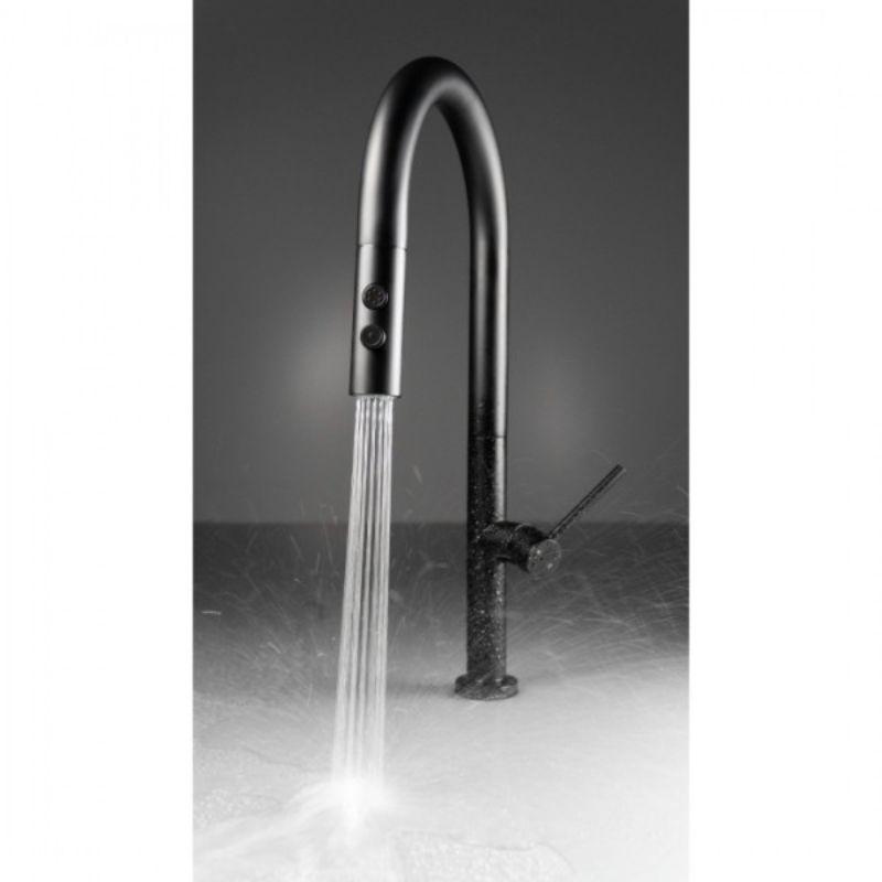 Deante Olfato BQO N72M mat crna slavina sa tuš glavom na izvlačenje