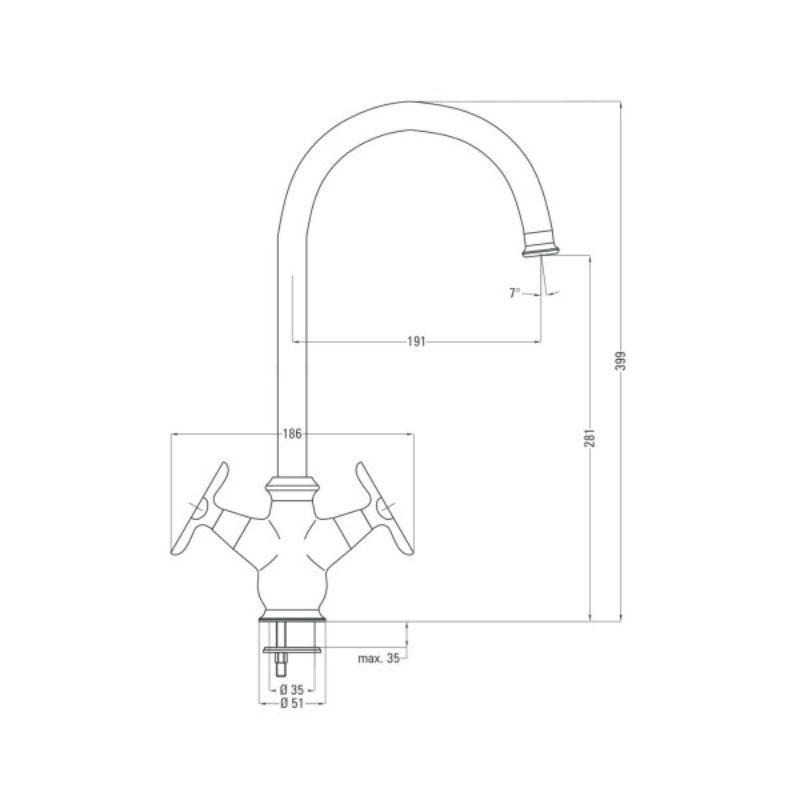 Deante Slavina Ixia CH BGX 062D