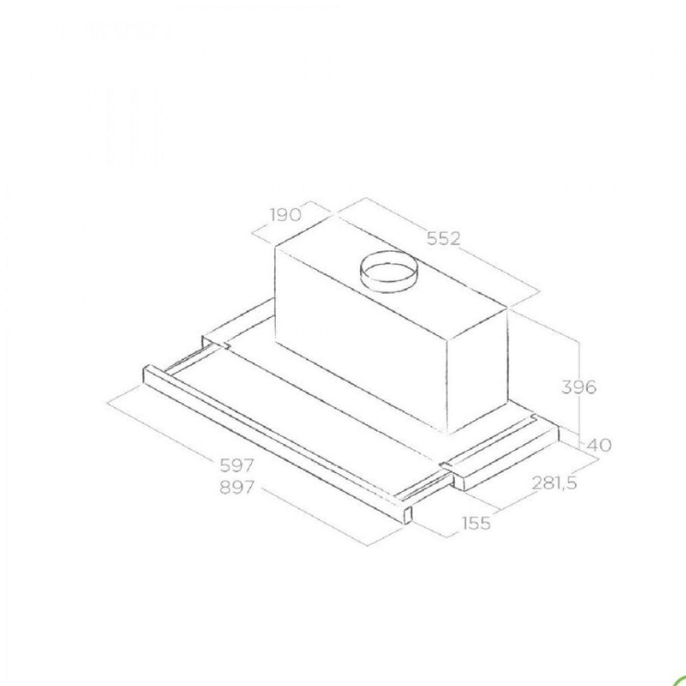 Elica aspirator LED osvetljenje i tihi rad