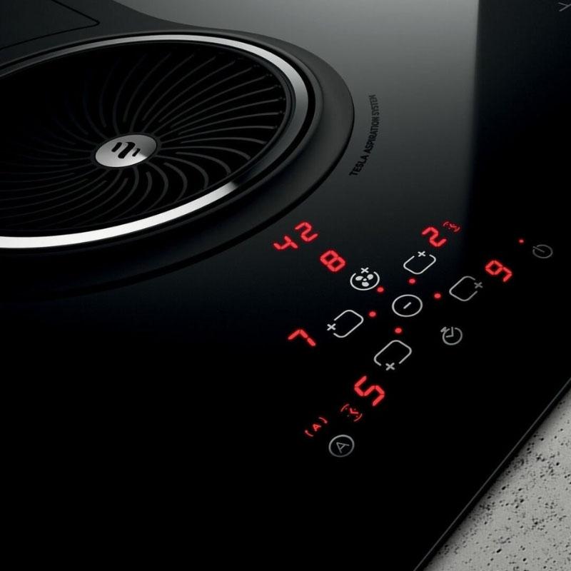 Elica aspirator Nikola Tesla BL/A/83, 83 cm, crna ploča, integrisan aspirator i indukcija