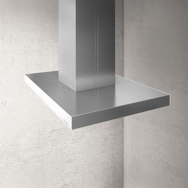 Elica JOY ISLAND WHIX/A/90 – ostrvski aspirator belo staklo i inox sa LED osvetljenjem i komandama na dodir