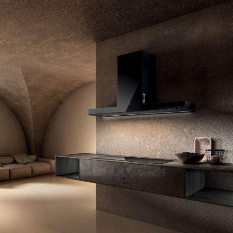 Elica zidni aspirator HAIKU BL/A/60 – crni dizajn širine 60 cm