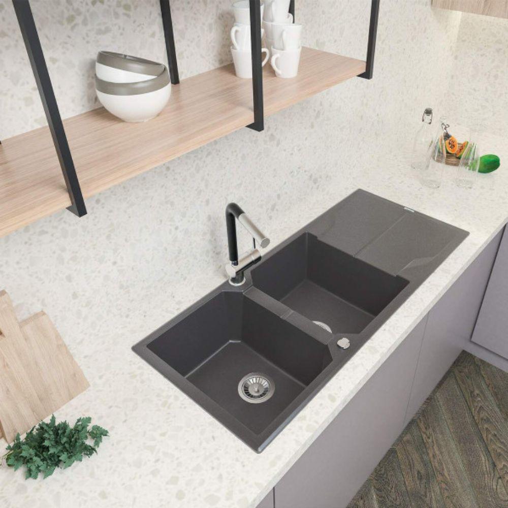 Granitna sudopera sa daljinskim podizačem odvoda