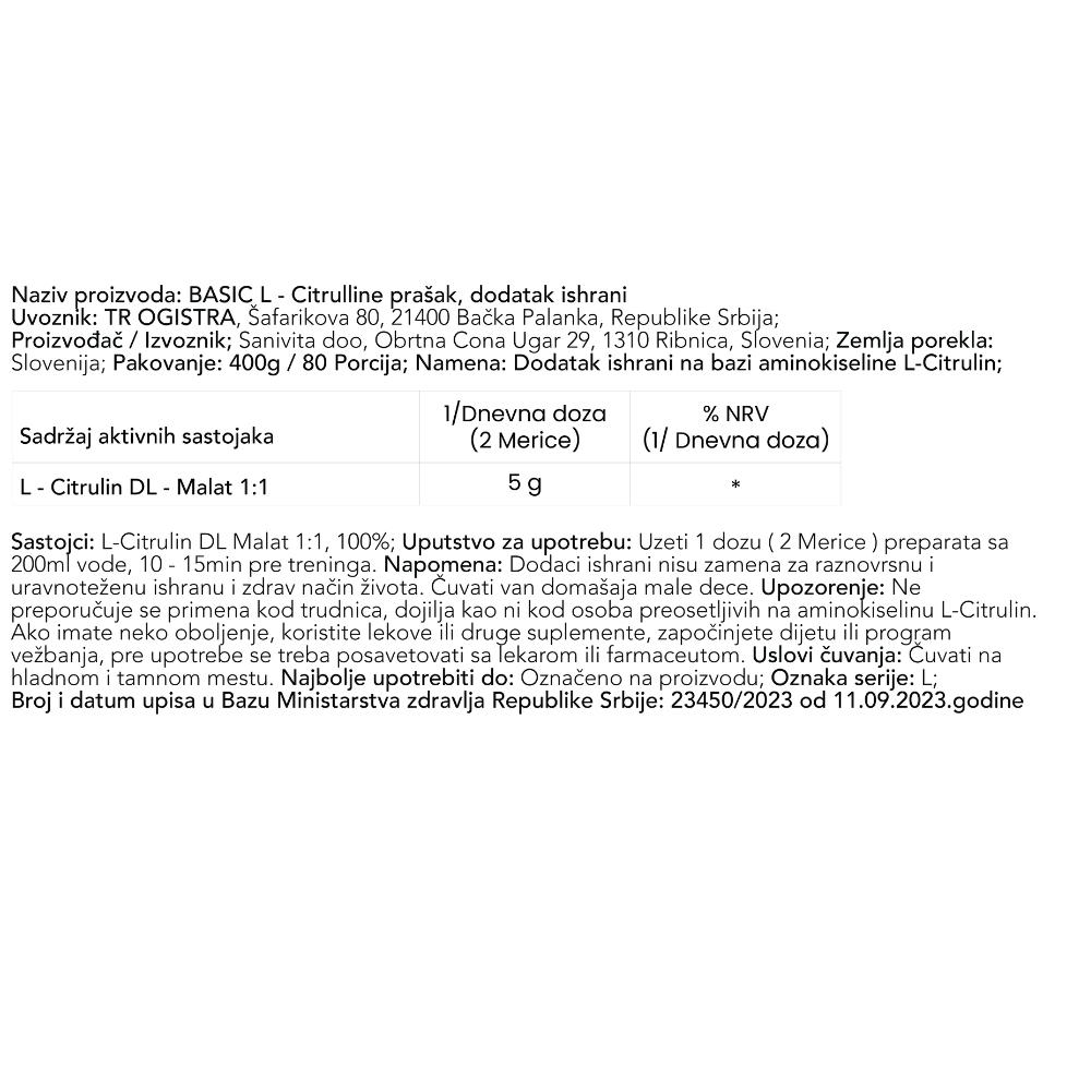 l citrulline pro basic supplements