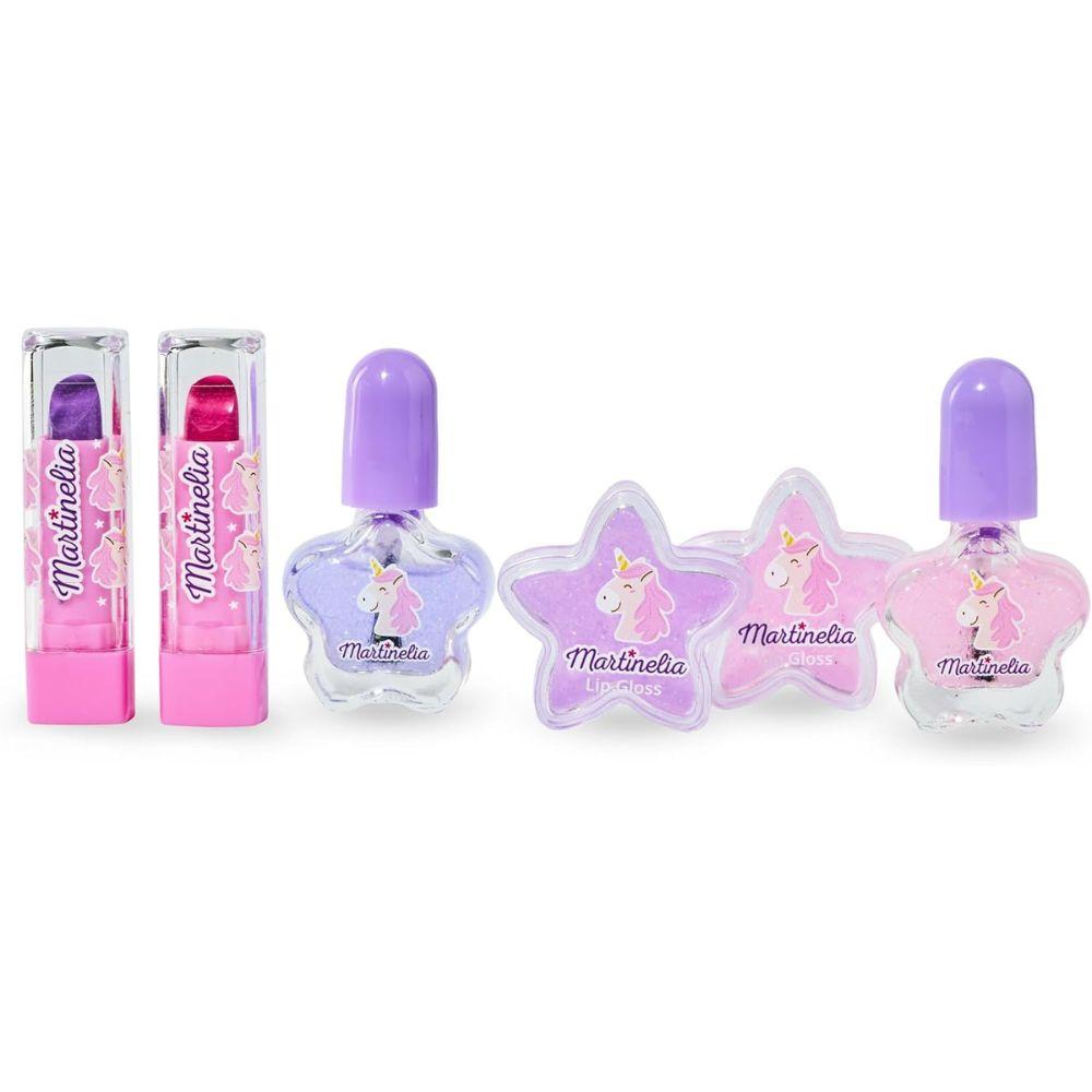 martinelia little unicorn face box kids makeup kit
