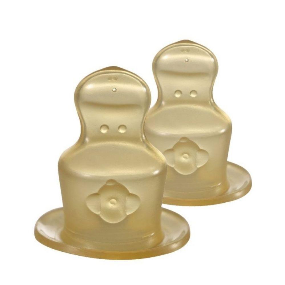 Nip cucla ventilom protiv grčeva kaučuk 2M 2 kom za bebe 6+ meseci, sistem protiv grčeva, srednji protok, nemački brend Nip